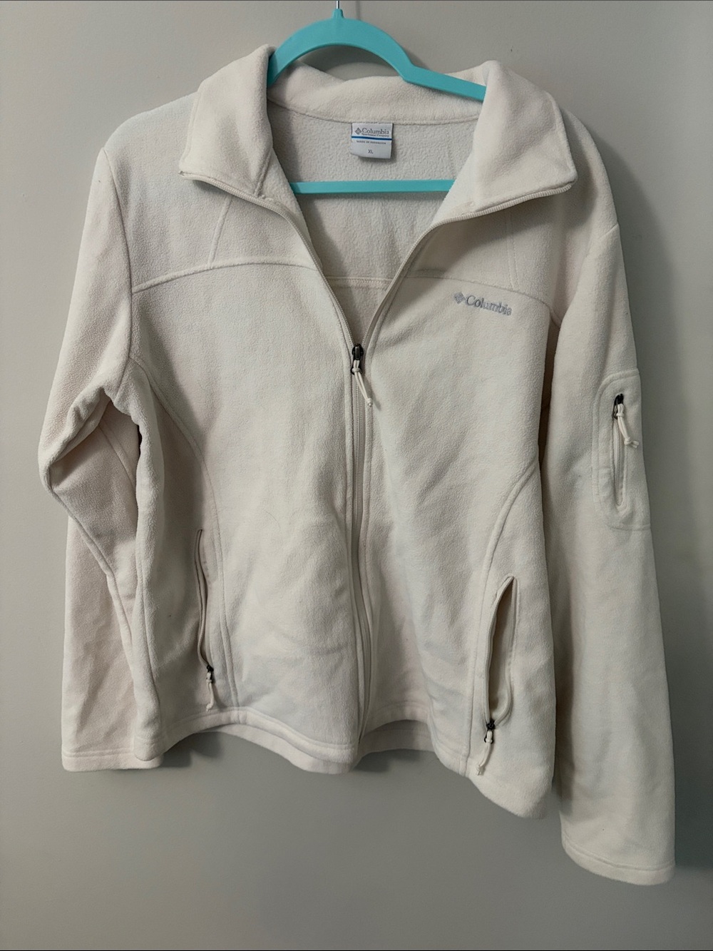 Columbia Women's Cream Full-Zip Fleece Jacket